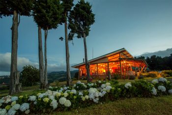 Exterior View of Hotel at Dusk