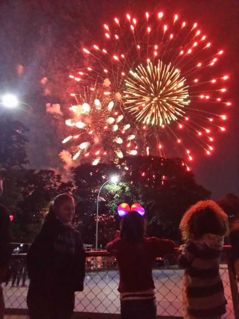 Fireworks at Christmas